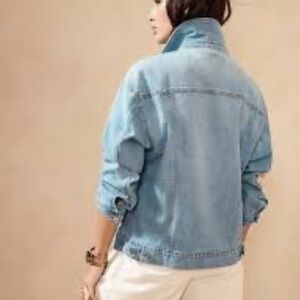 Banana Republic Light Blue oversized denim Jean Jacket